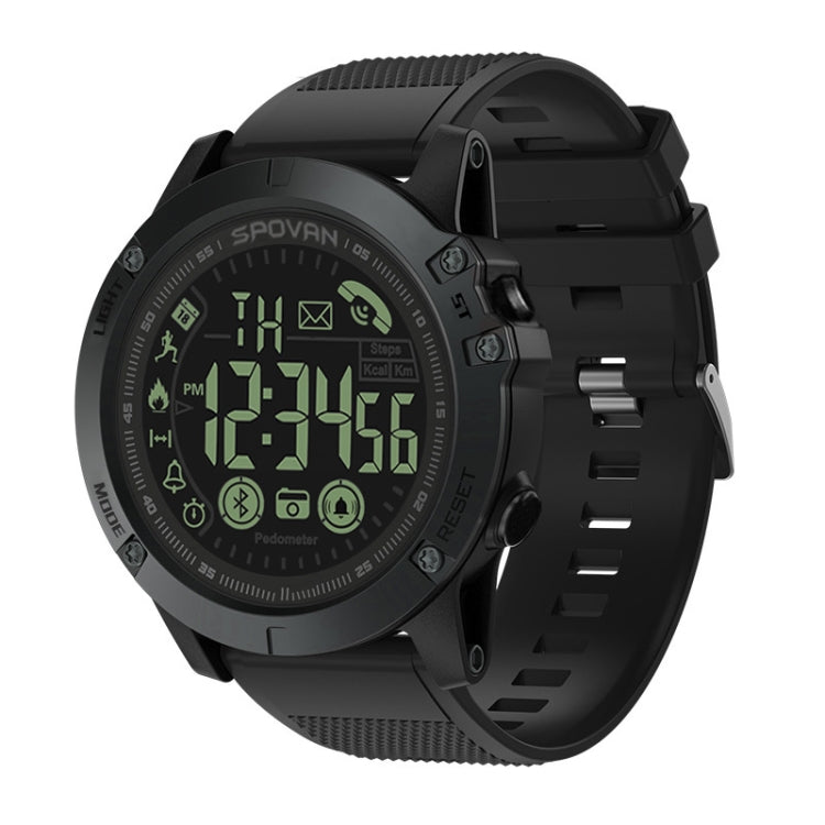 PR1-2 1.24 inch IP68 Waterproof Sport Smart Watch, Support Bluetooth / Sleep Monitor / Call Reminder(Black) by buy2fix
