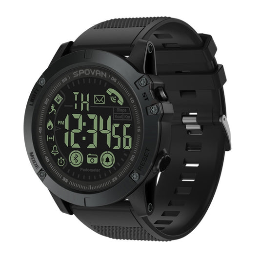 PR1-2 1.24 inch IP68 Waterproof Sport Smart Watch, Support Bluetooth / Sleep Monitor / Call Reminder(Black) by buy2fix