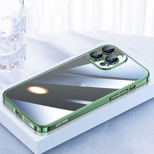 For iPhone 12 Pro Max SULADA JINGJIA Series Lens Protector PC Phone Case(Greeen)
