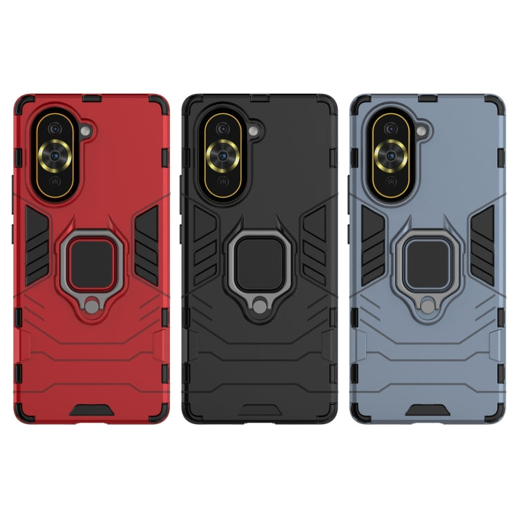 For Huawei Nova 10 Pro 4G Shockproof PC + TPU Protective Phone Case with Magnetic Ring Holder(Red) - Huawei Cases by buy2fix | Online Shopping UK | buy2fix