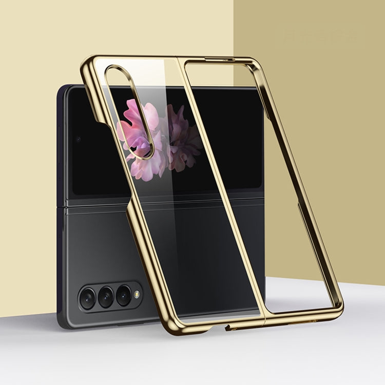 For Samsung Galaxy Z Fold4 5G Electroplating PC Shockproof Phone Case(Gold) - Galaxy Z Fold4 5G Cases by buy2fix | Online Shopping UK | buy2fix