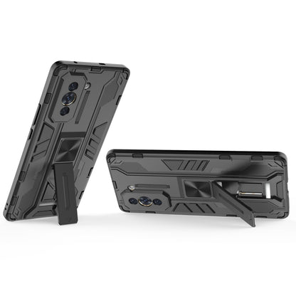 For Huawei Nova 10 4G Supersonic PC + TPU Shock-proof Protective Phone Case with Holder(Black) - Huawei Cases by buy2fix | Online Shopping UK | buy2fix