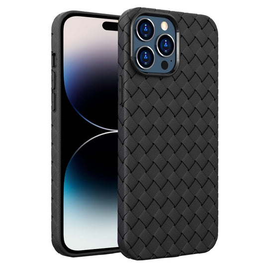 For iPhone 14 Pro BV Woven All-inclusive Phone Case(Black) - iPhone 14 Pro Cases by buy2fix | Online Shopping UK | buy2fix