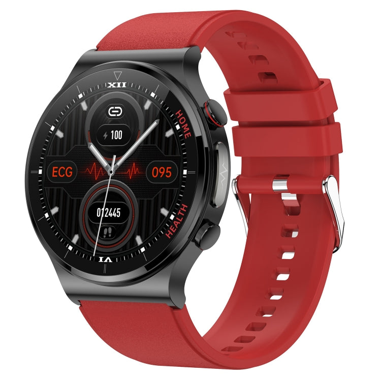E300 1.32 Inch Screen TPU Watch Strap Smart Health Watch Supports Body Temperature Monitoring, ECG monitoring blood pressure(Red) by buy2fix