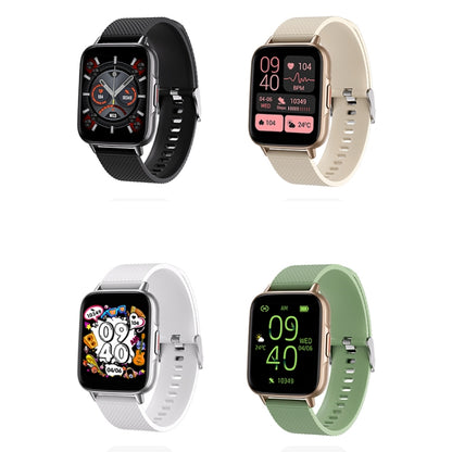 FW02 1.7 Inch Square Screen Silicone Strap Smart Health Watch Supports Heart Rate, Blood Oxygen Monitoring(Gold) by buy2fix