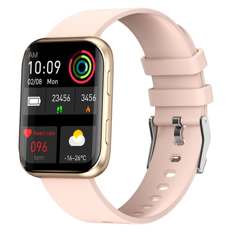 GX08 1.69 Inch Square Screen Smart Watch Supports Heart Rate Detection, Blood Pressure Detection, Blood Oxygen Detection(Gold) by buy2fix