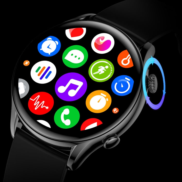 X5 1.32 Inch Round Screen Silicone Strap Smart Health Watch Supports Body Temperature Monitoring, ECG Monitoring, Blood Pressure(Black) by buy2fix
