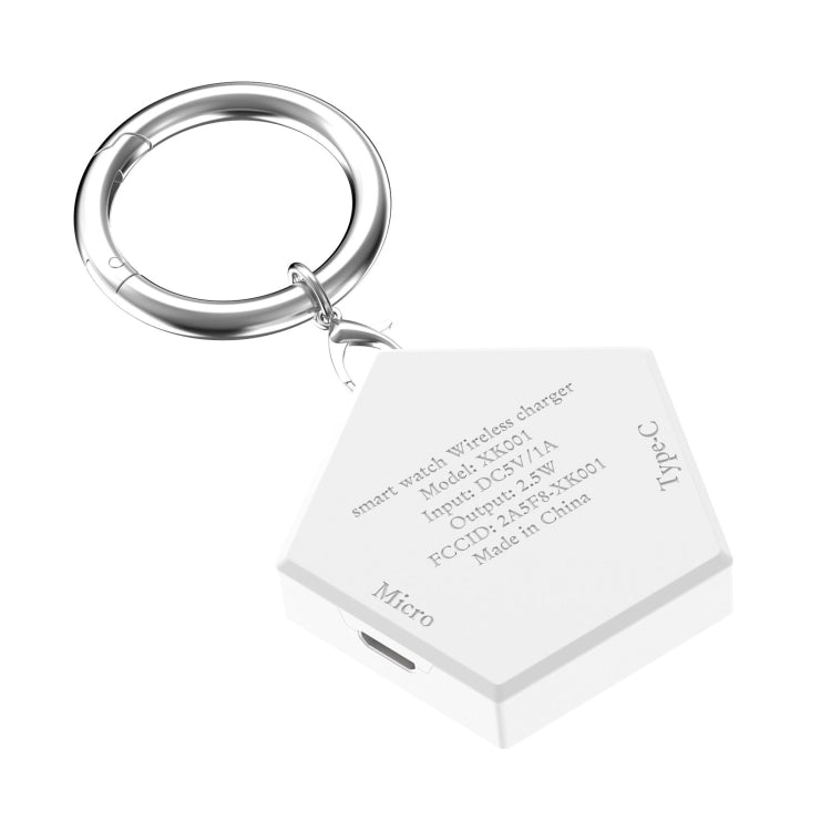 Portable Universal Smart Watch Charger for Apple Watch(White) - Charger / Holder by buy2fix | Online Shopping UK | buy2fix