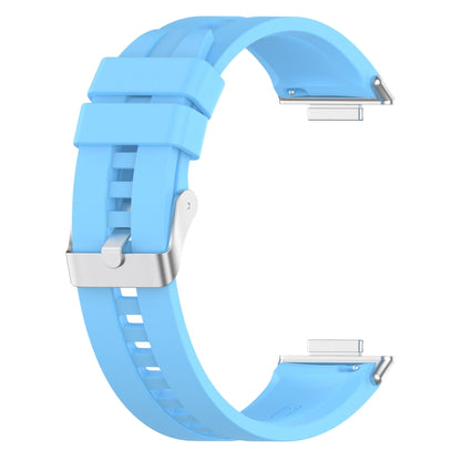 For Huawei Watch Fit 2 Tire Tread Watch Band(Sky Blue) by buy2fix
