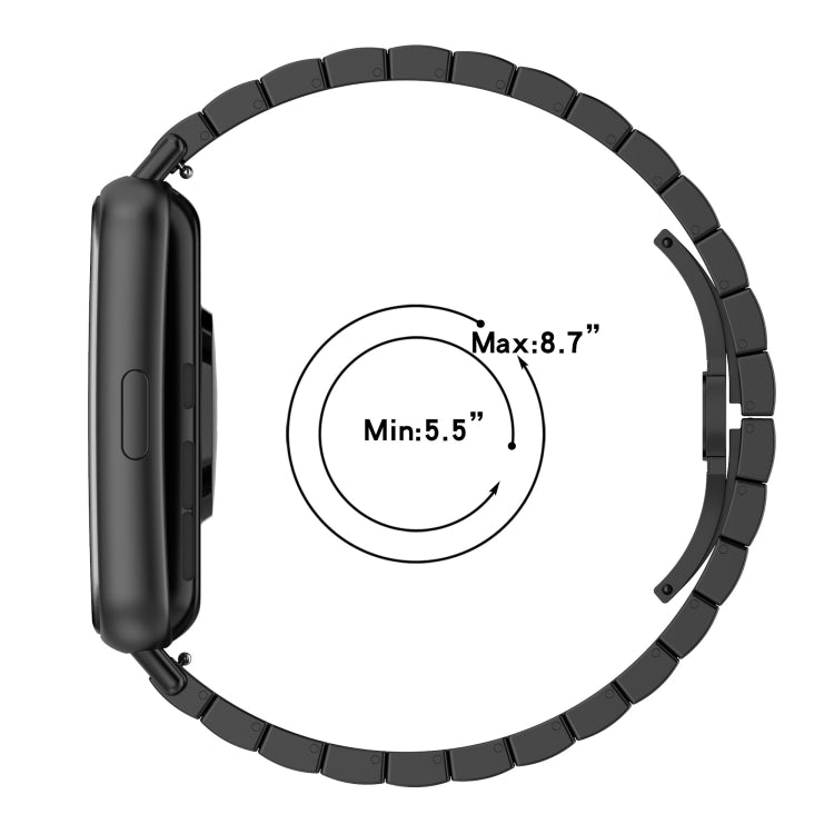 For Huawei Watch Fit 2 One-bead Metal Stainless Steel Watch Band(Silver) by buy2fix