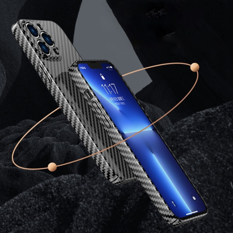 For iPhone 14 Pro Max Carbon Fiber Texture MagSafe Magnetic Phone Case (Blue) - iPhone 14 Pro Max Cases by buy2fix | Online Shopping UK | buy2fix