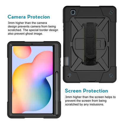 For Samsung Galaxy Tab S6 Lite P610 Contrast Color Robot Silicone + PC Tablet Case(Black) - Tab S6 Lite P610 / P615 by buy2fix | Online Shopping UK | buy2fix