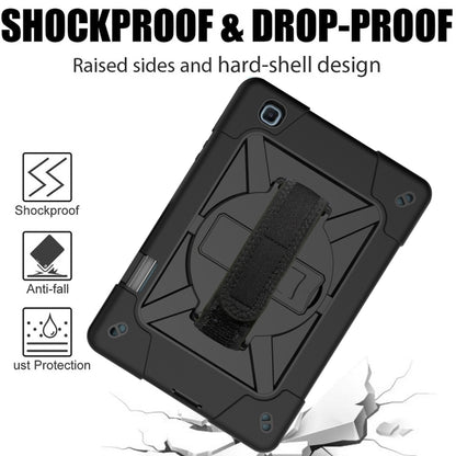 For Samsung Galaxy Tab S6 Lite P610 Contrast Color Robot Silicone + PC Tablet Case(Black) - Tab S6 Lite P610 / P615 by buy2fix | Online Shopping UK | buy2fix