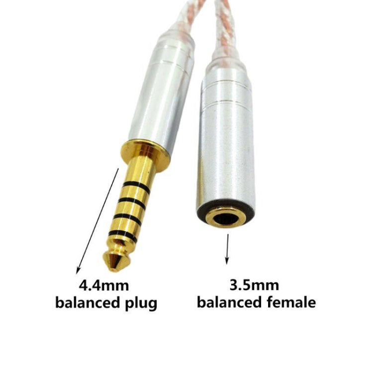 ZS0156 Balanced Inter-conversion Audio Cable(4.4 Balanced Male to 3.5 Balanced Female) by buy2fix