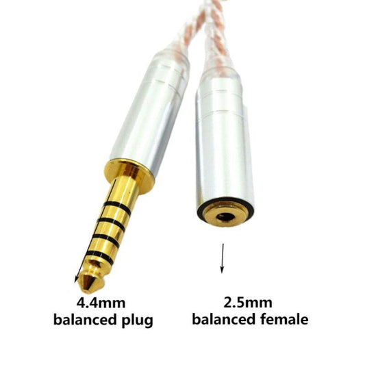 ZS0156 Balanced Inter-conversion Audio Cable(4.4 Balanced Male to 2.5 Balanced Female) by buy2fix