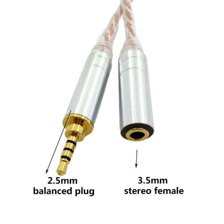 ZS0156 Balanced Inter-conversion Audio Cable(2.5 Balance Male to 3.5 Stereo Female) by buy2fix