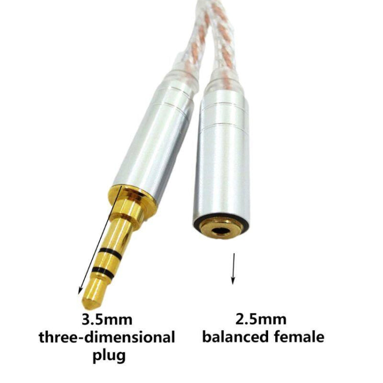 ZS0156 Balanced Inter-conversion Audio Cable(3.5 Stereo Male to 2.5 Balance Female) by buy2fix