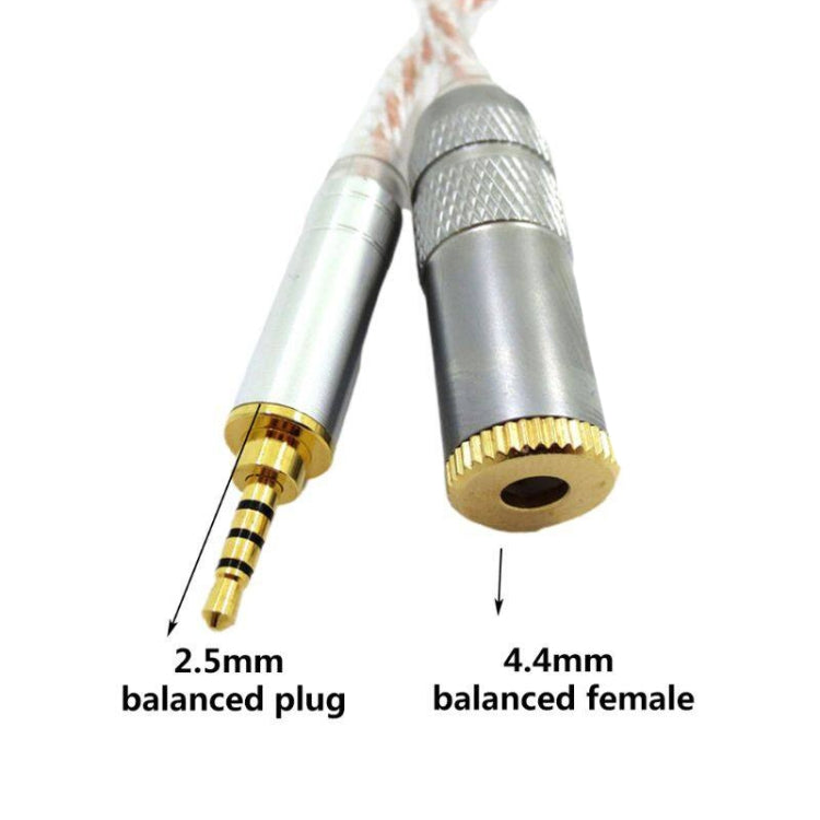 ZS0156 Balanced Inter-conversion Audio Cable(2.5 Balanced Male to 4.4 Balanced Female) by buy2fix