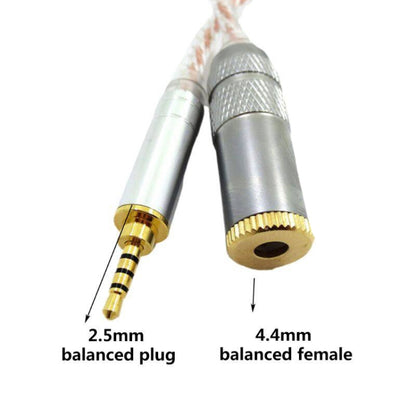 ZS0156 Balanced Inter-conversion Audio Cable(2.5 Balanced Male to 4.4 Balanced Female) by buy2fix