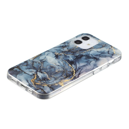 For iPhone 12 / 12 Pro IMD Marble Pattern TPU Phone Case(Grey) - iPhone 12 / 12 Pro Cases by buy2fix | Online Shopping UK | buy2fix