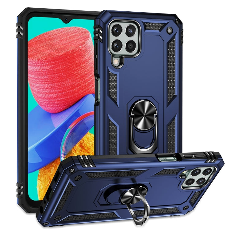 For Samsung Galaxy M33 5G Global Shockproof TPU + PC Phone Case(Blue) by buy2fix