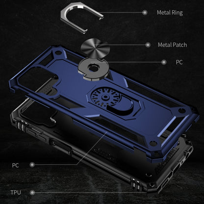 For Samsung Galaxy M33 5G Global Shockproof TPU + PC Phone Case(Blue) by buy2fix