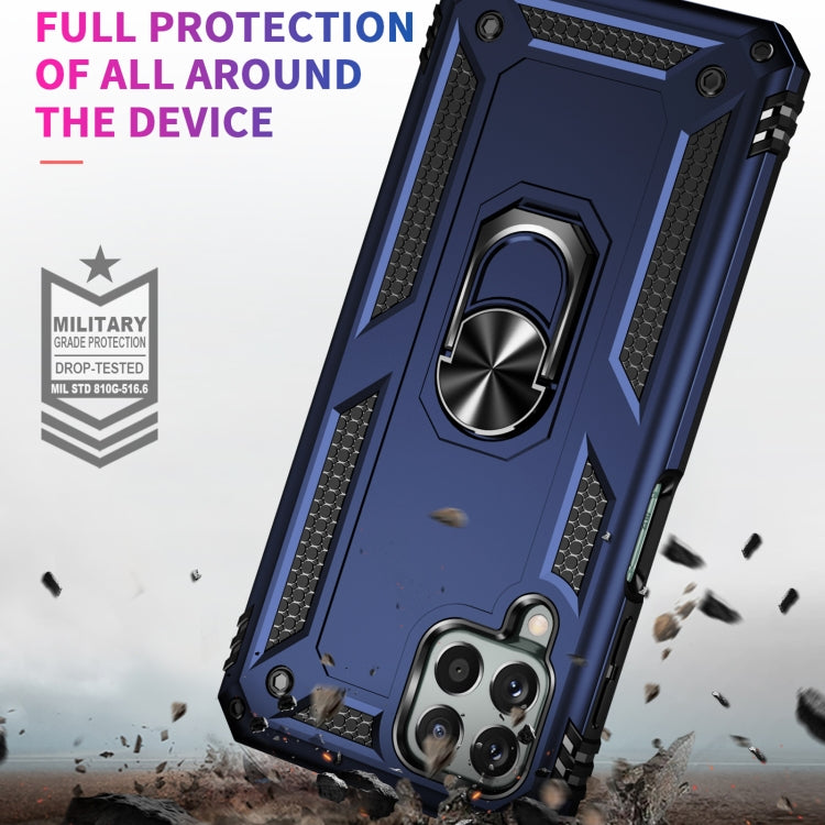 For Samsung Galaxy M33 5G Global Shockproof TPU + PC Phone Case(Blue) by buy2fix