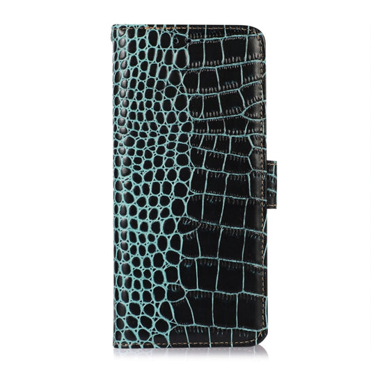 For Samsung Galaxy M13 4G Global Crocodile Top Layer Cowhide Leather Phone Case(Green) by buy2fix