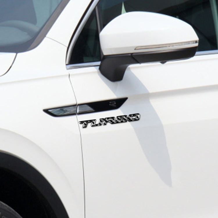 Car Carbon Fiber Body Random Decorative Stickers(Black) by buy2fix