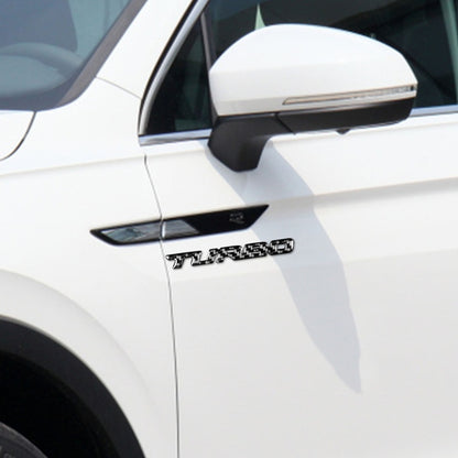 Car Carbon Fiber Body Random Decorative Stickers(Black) by buy2fix