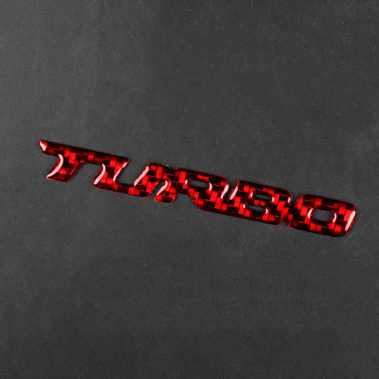 Car Carbon Fiber Body Random Decorative Stickers(Red) by buy2fix