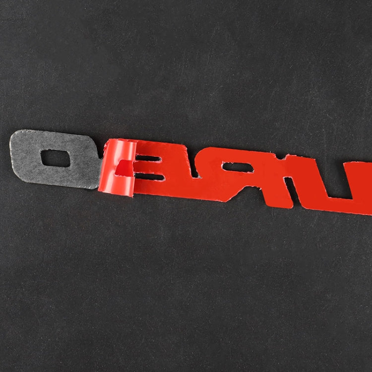 Car Carbon Fiber Body Random Decorative Stickers(Red) by buy2fix