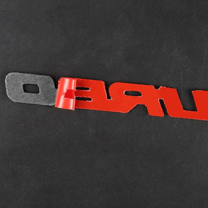 Car Carbon Fiber Body Random Decorative Stickers(Red) by buy2fix