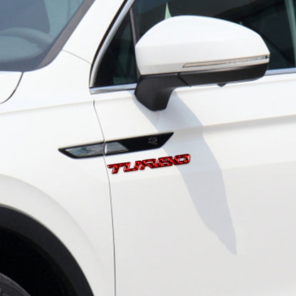 Car Carbon Fiber Body Random Decorative Stickers(Red) by buy2fix