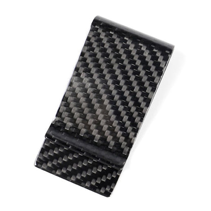 Car Carbon Fiber Card Holder Wallet Credit Card Clip(Polished) - Sunglasses & Glasses Clips by buy2fix | Online Shopping UK | buy2fix