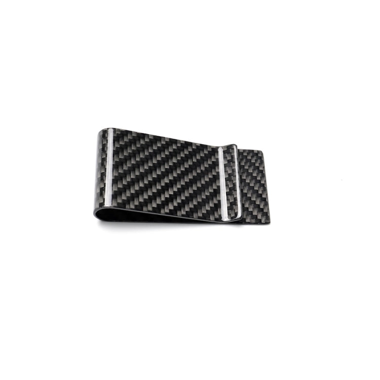 Car Carbon Fiber Card Holder Wallet Credit Card Clip(Polished) - Sunglasses & Glasses Clips by buy2fix | Online Shopping UK | buy2fix