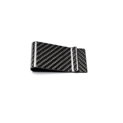 Car Carbon Fiber Card Holder Wallet Credit Card Clip(Polished) - Sunglasses & Glasses Clips by buy2fix | Online Shopping UK | buy2fix