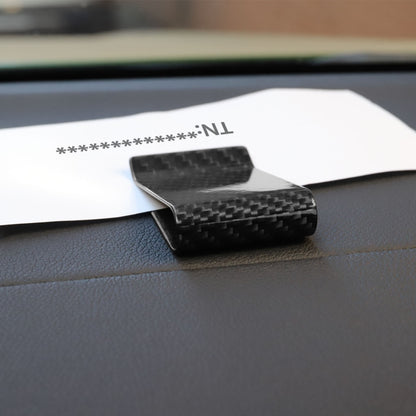 Car Carbon Fiber Card Holder Wallet Credit Card Clip(Matte) - Sunglasses & Glasses Clips by buy2fix | Online Shopping UK | buy2fix