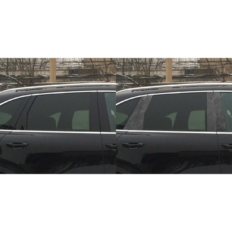 Car Carbon Fiber B-pillar Decorative Sticker for Porsche Cayenne 2010-2017, Left and Right Drive - Car Interior Mouldings by buy2fix | Online Shopping UK | buy2fix