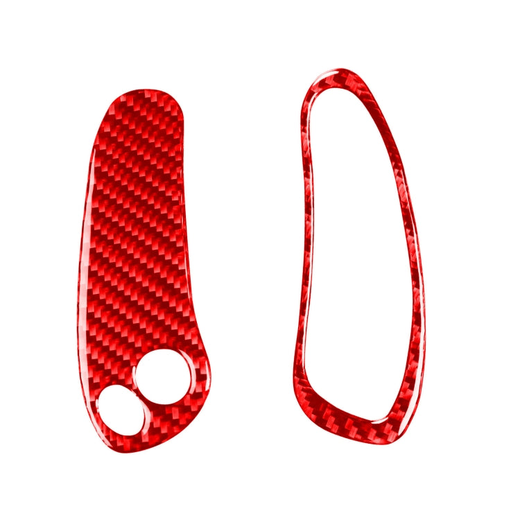 2 in 1 Car Carbon Fiber Sides Speedometer Sticker for Chevrolet Corvette C5 1998-2004, Left Drive(Red) - Car Interior Mouldings by buy2fix | Online Shopping UK | buy2fix