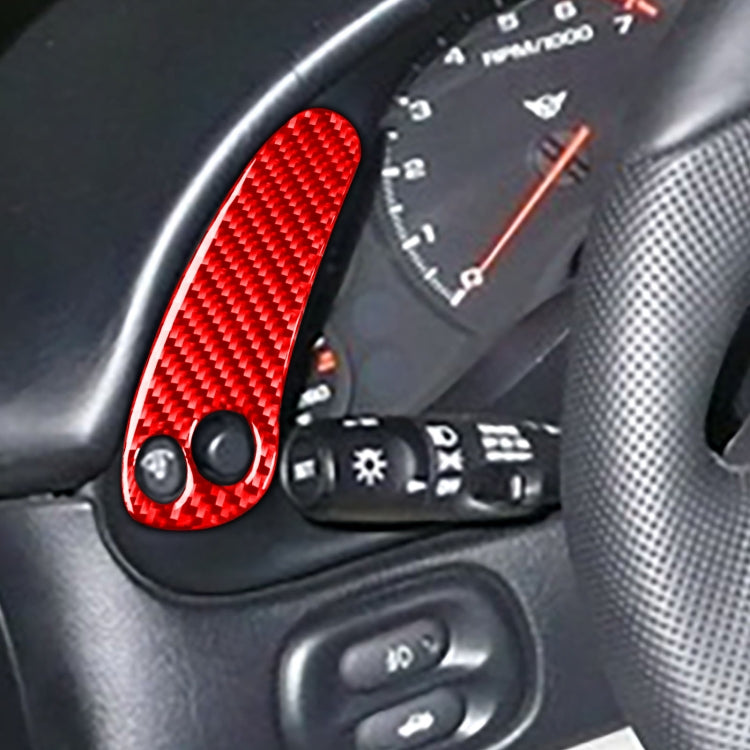 2 in 1 Car Carbon Fiber Sides Speedometer Sticker for Chevrolet Corvette C5 1998-2004, Left Drive(Red) - Car Interior Mouldings by buy2fix | Online Shopping UK | buy2fix