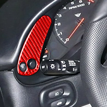 2 in 1 Car Carbon Fiber Sides Speedometer Sticker for Chevrolet Corvette C5 1998-2004, Left Drive(Red) - Car Interior Mouldings by buy2fix | Online Shopping UK | buy2fix