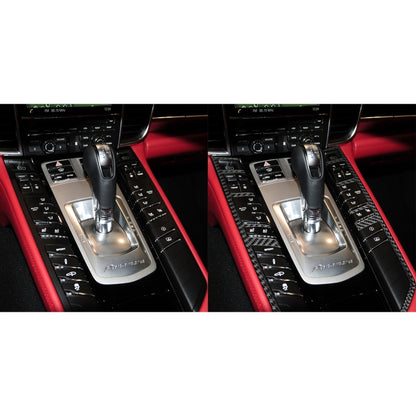 Car Carbon Fiber Central Control Button Frame Decorative Sticker for Porsche Panamera 2010-2016, Left and Right Drive - Car Interior Mouldings by buy2fix | Online Shopping UK | buy2fix