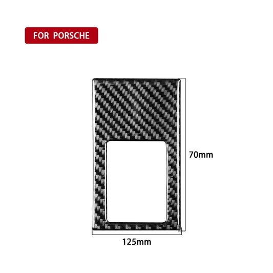 Car Carbon Fiber Rear Seat Adjustment Panel Decorative Sticker for Porsche Panamera 2010-2016, Left and Right Drive(C) - Car Interior Mouldings by buy2fix | Online Shopping UK | buy2fix