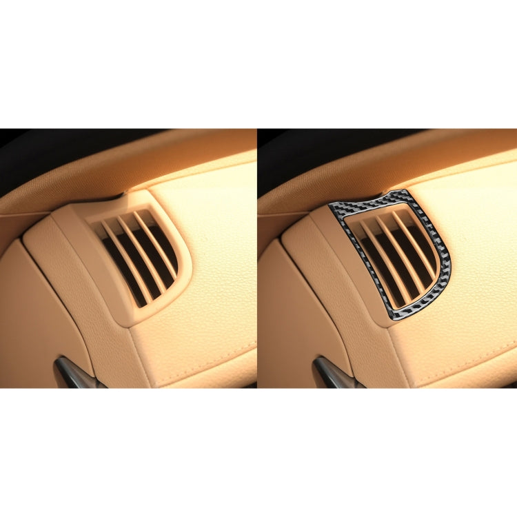 Car Carbon Fiber Dashboard Air Outlet Decorative Sticker for Porsche Panamera 2010-2016, Left and Right Drive - Car Interior Mouldings by buy2fix | Online Shopping UK | buy2fix