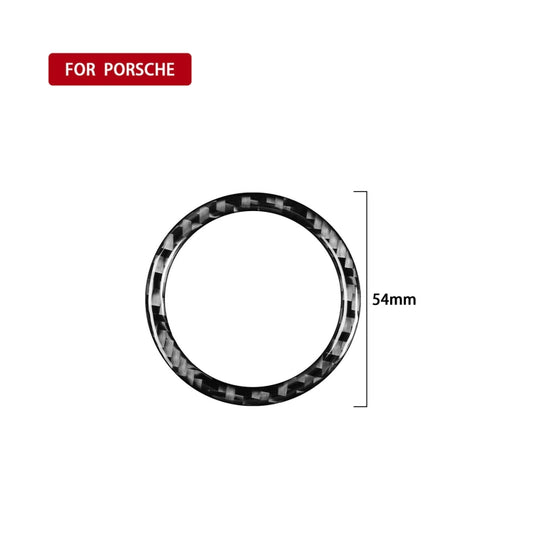 Car Carbon Fiber Speedometer Decorative Sticker for Porsche Panamera 2010-2016, Left and Right Drive by buy2fix