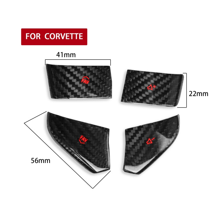Car Steering Wheel Below Buttons for Chevrolet Corvette C8 2020-2021(Red) - Steering Wheel Accessories by buy2fix | Online Shopping UK | buy2fix