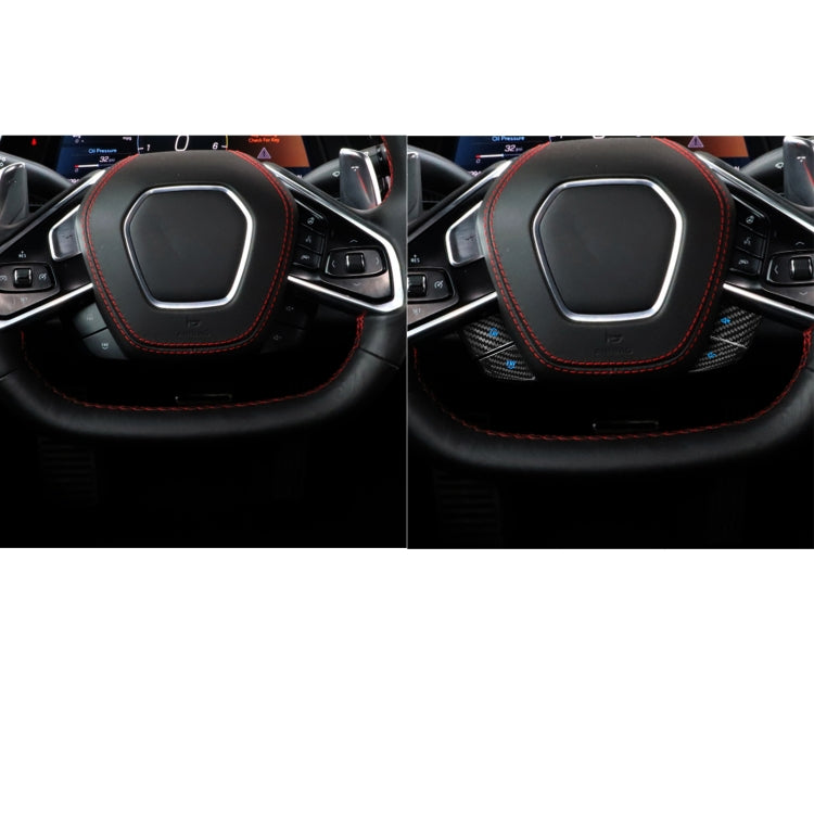 Car Steering Wheel Below Buttons for Chevrolet Corvette C8 2020-2021(Blue) - Steering Wheel Accessories by buy2fix | Online Shopping UK | buy2fix