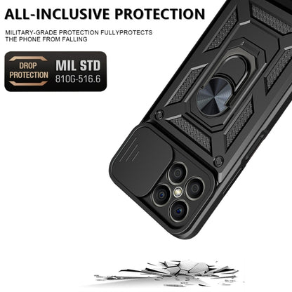 For Honor X8 Sliding Camera Design TPU + PC Phone Case(Black) - Honor Cases by buy2fix | Online Shopping UK | buy2fix
