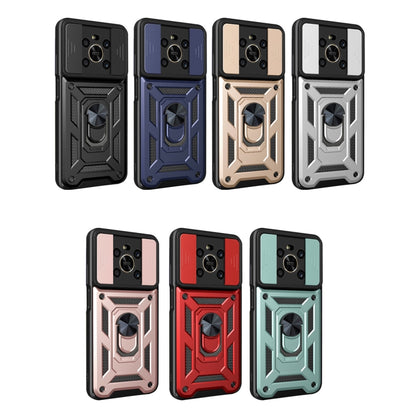 For Honor X9 5G/X9 4G Sliding Camera Design TPU + PC Phone Case(Blue) by buy2fix